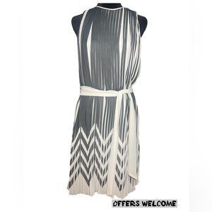 NET Banana Republic Sleeveless Chevron Pattern WHITE/GRET
